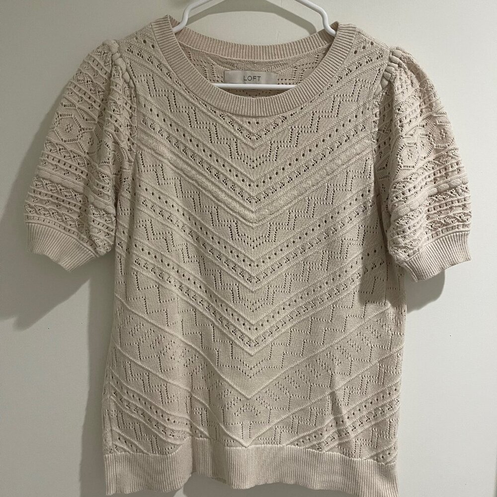 LOFT Short Sleeve Sweater